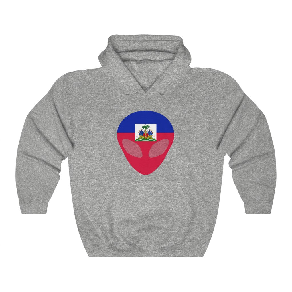Haiti Alien Flag Hoodie Sweatshirt - Unisex