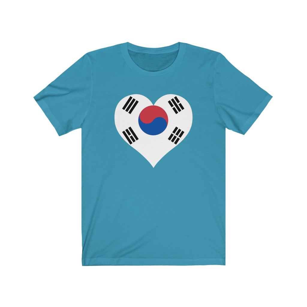 South Korea Heart Flag Premium Tee - Unisex