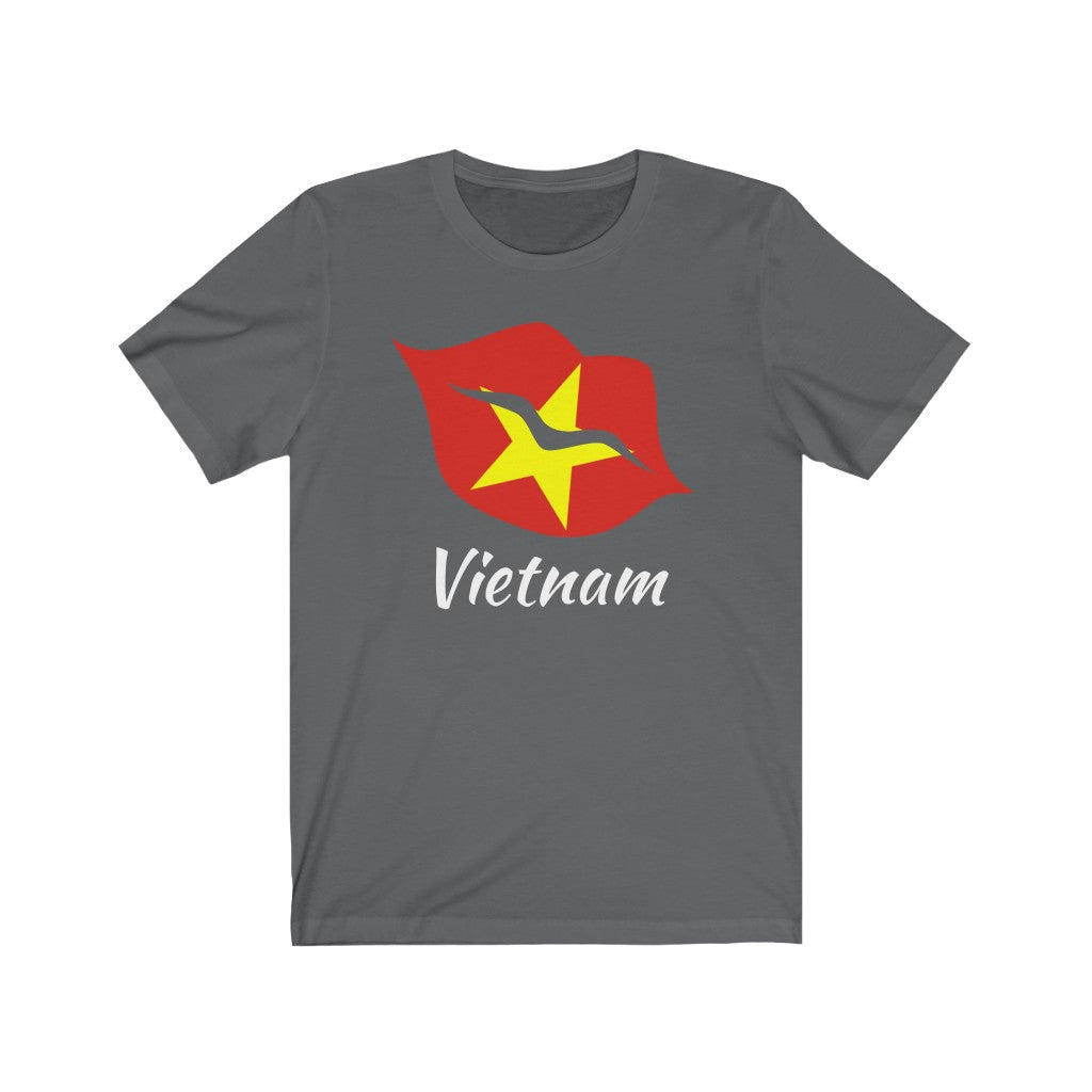 Vietnam Lips Flag Premium Tee 2 - Unisex