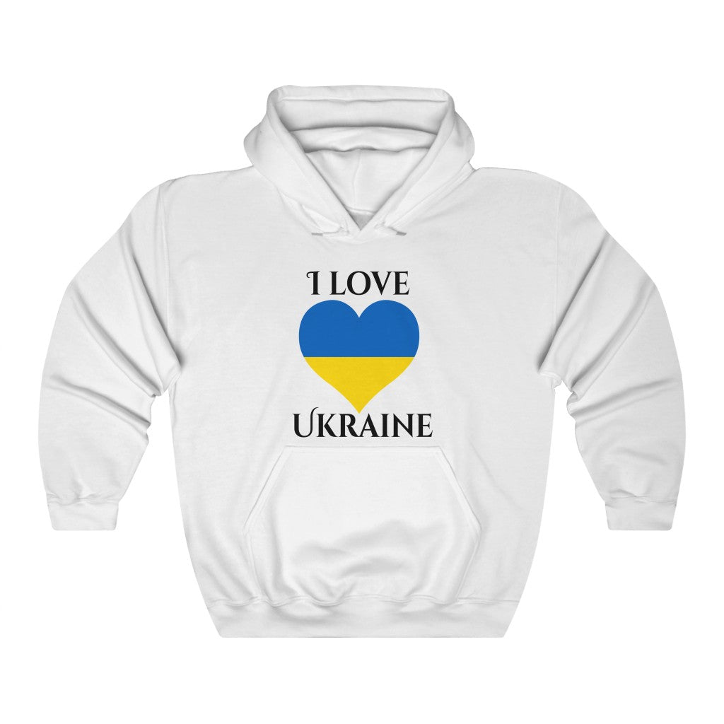 Ukraine Heart Flag Hoodie Sweatshirt 1 - Unisex