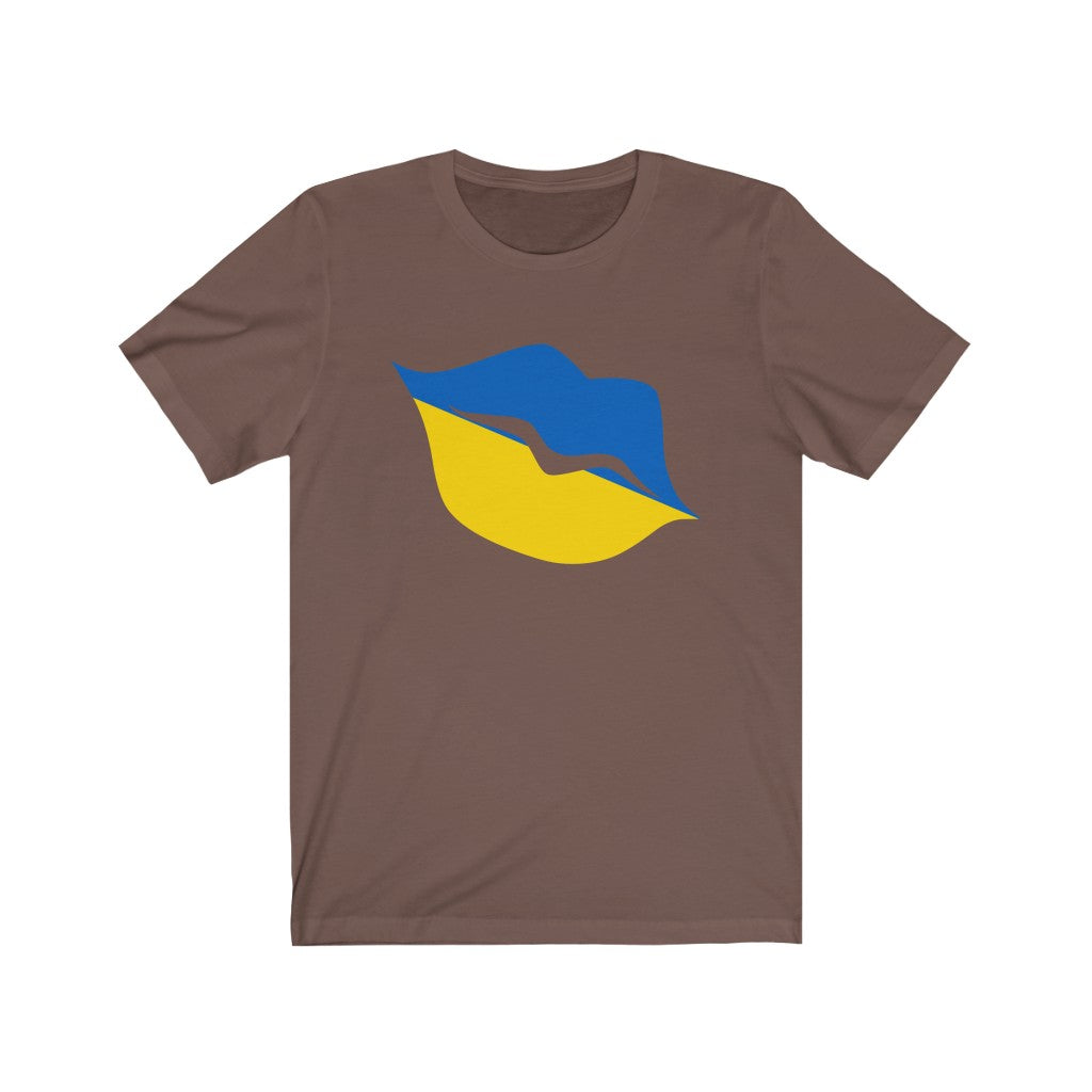 Ukraine Lips Flag Premium Tee - Unisex
