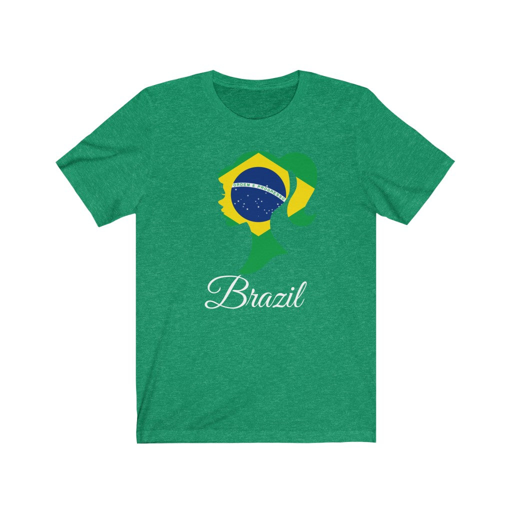 Brazil Girl Flag Premium Tee 2 - Unisex