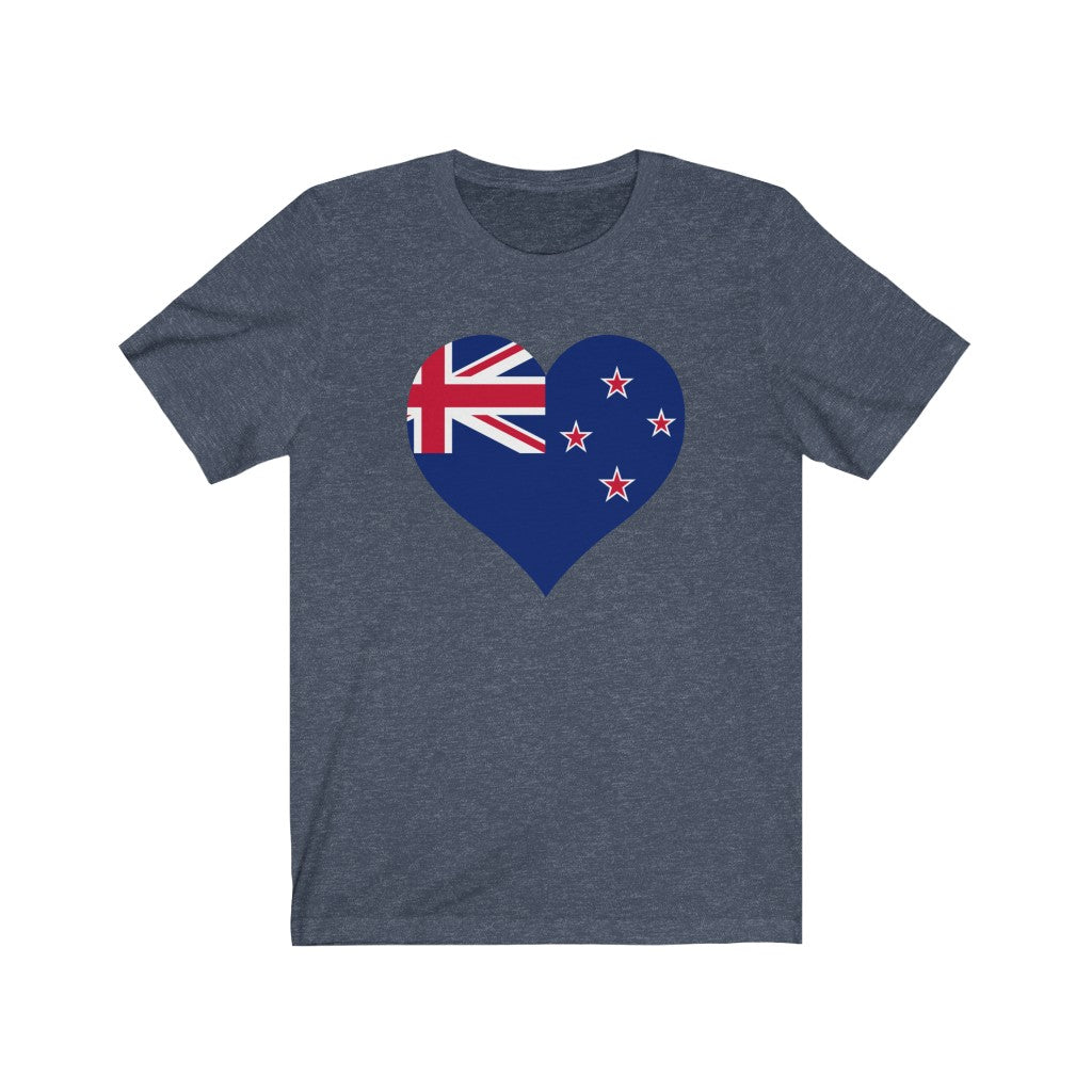 New Zealand Heart Flag Premium Tee - Unisex