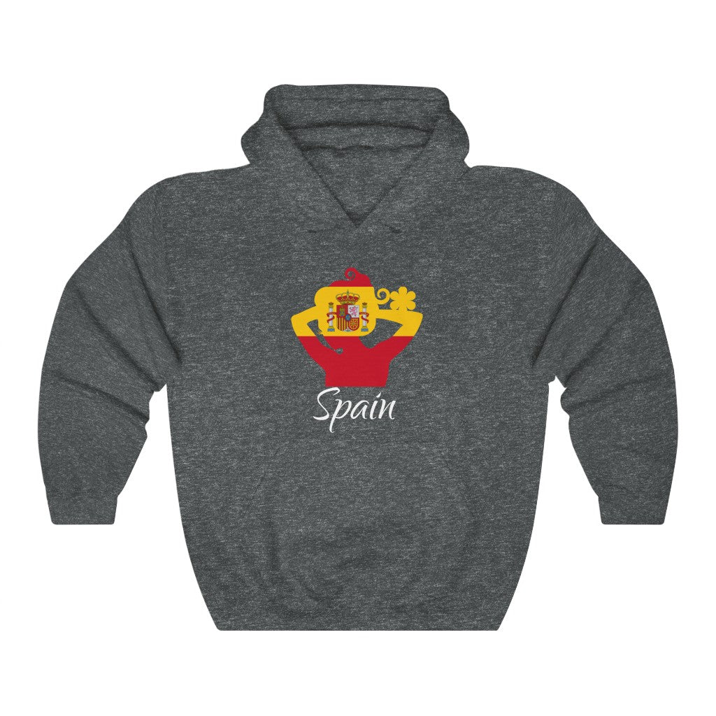 Spain Lady Flag Hoodie Sweatshirt 2 - Unisex