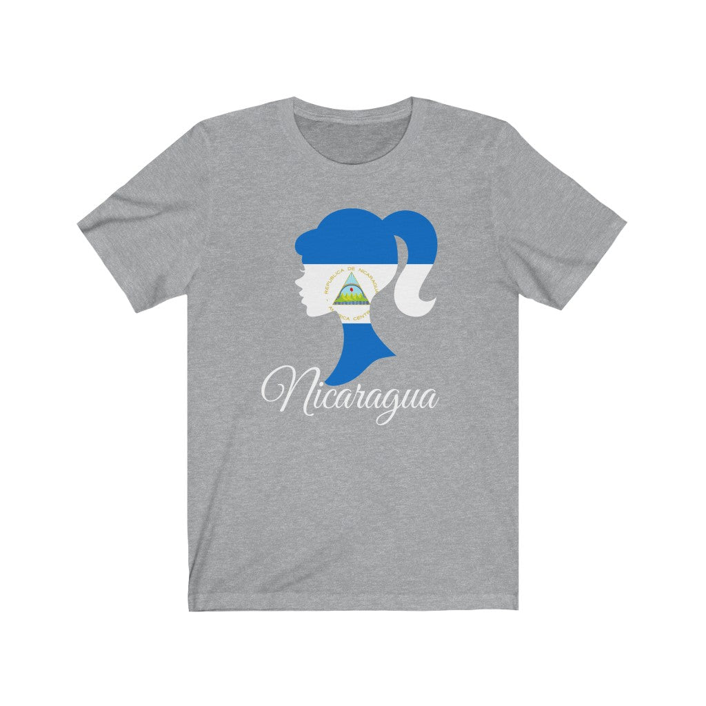 Nicaragua Girl Flag Premium Tee 2 - Unisex