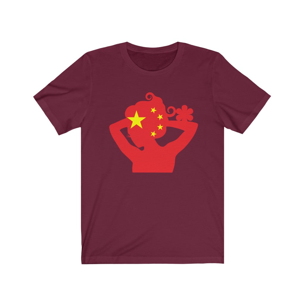 China Lady Flag Premium Tee - Unisex