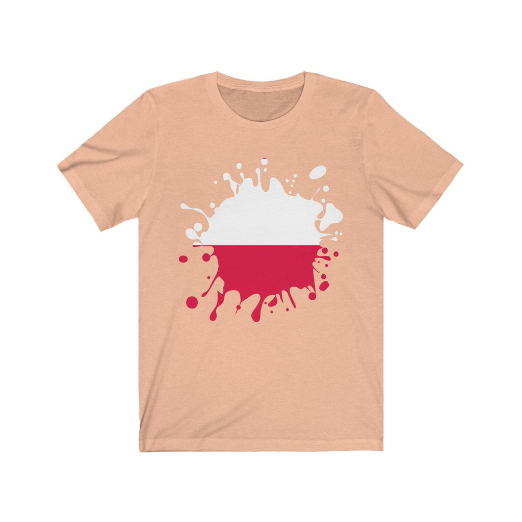 Poland Splat Flag Premium Tee - Unisex
