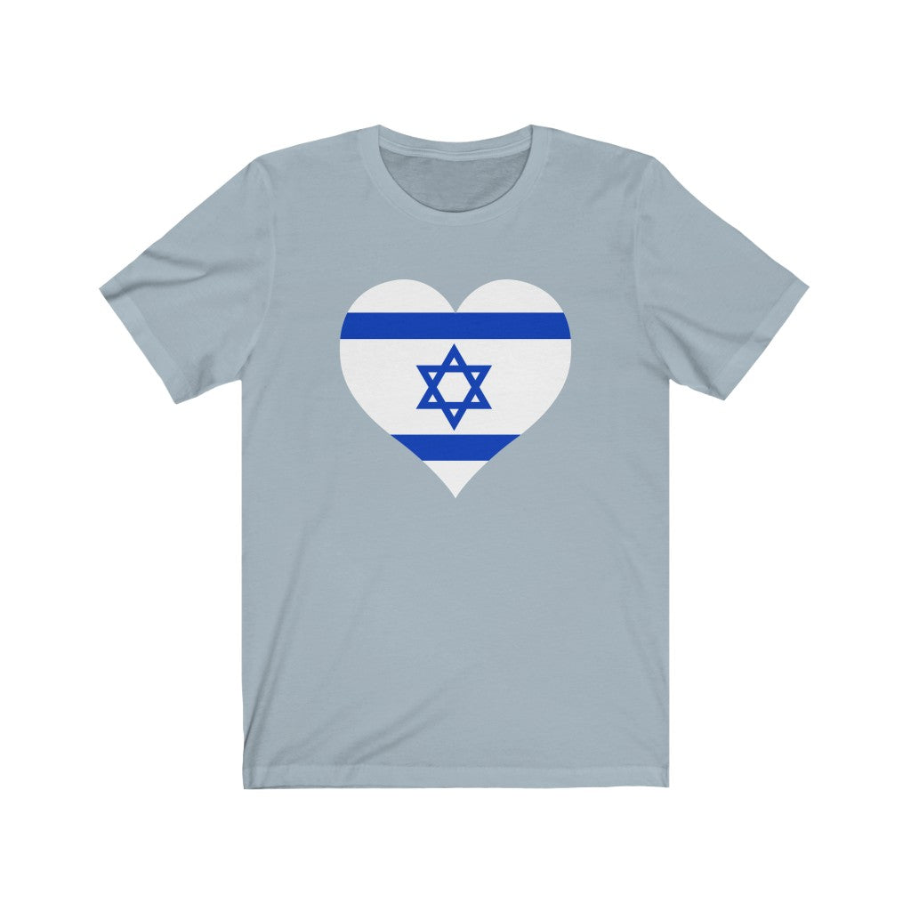Israel Heart Flag Premium Tee - Unisex