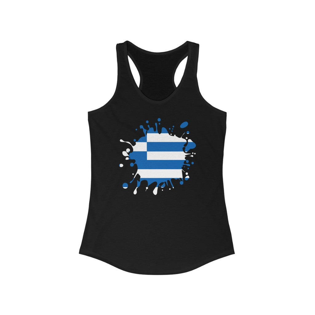Greece Splat Flag Tank - Women