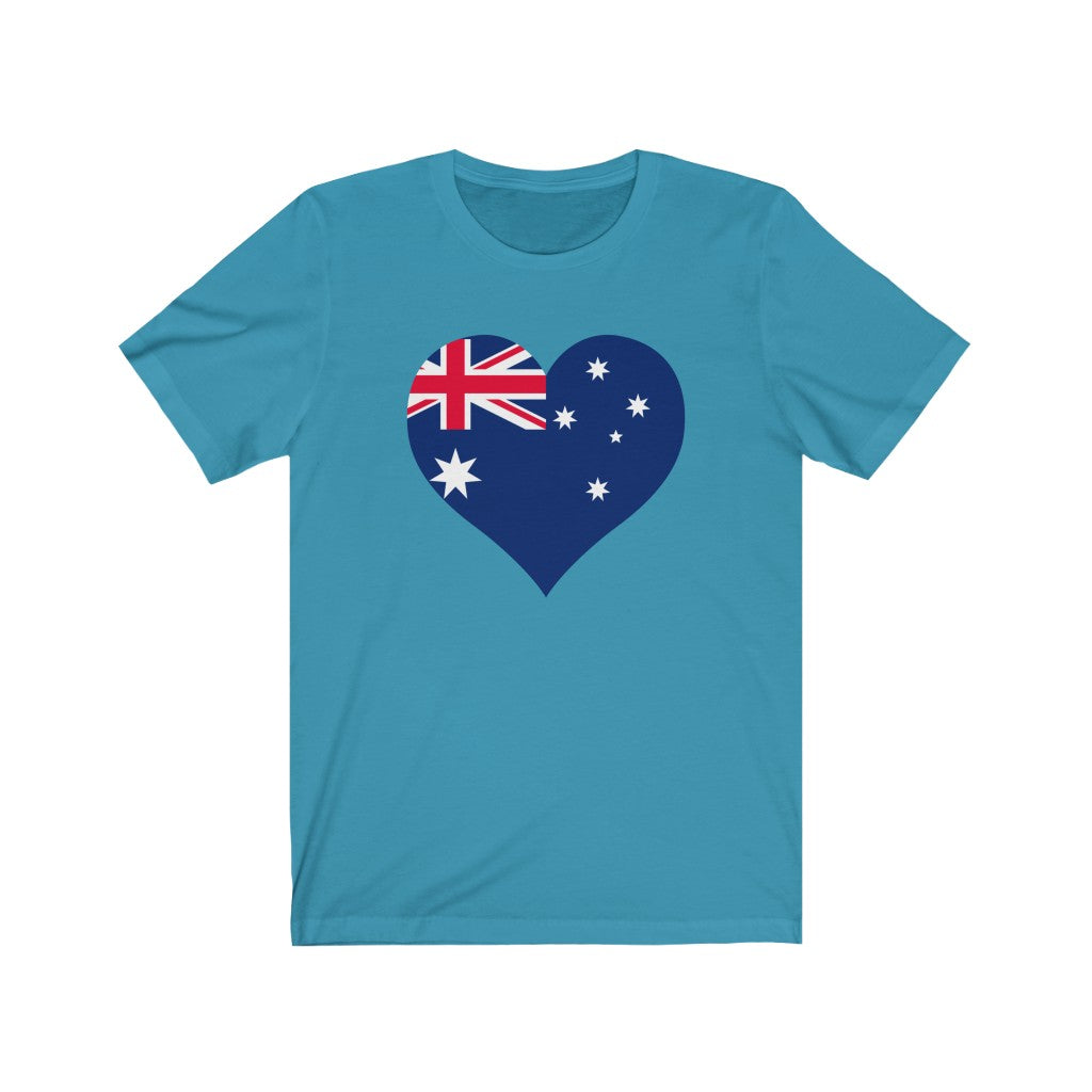 Australia Heart Flag Premium Tee - Unisex