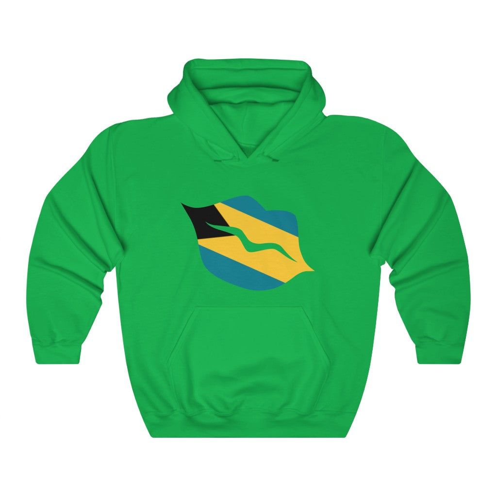 Bahamas Lips Flag Hoodie Sweatshirt - Unisex