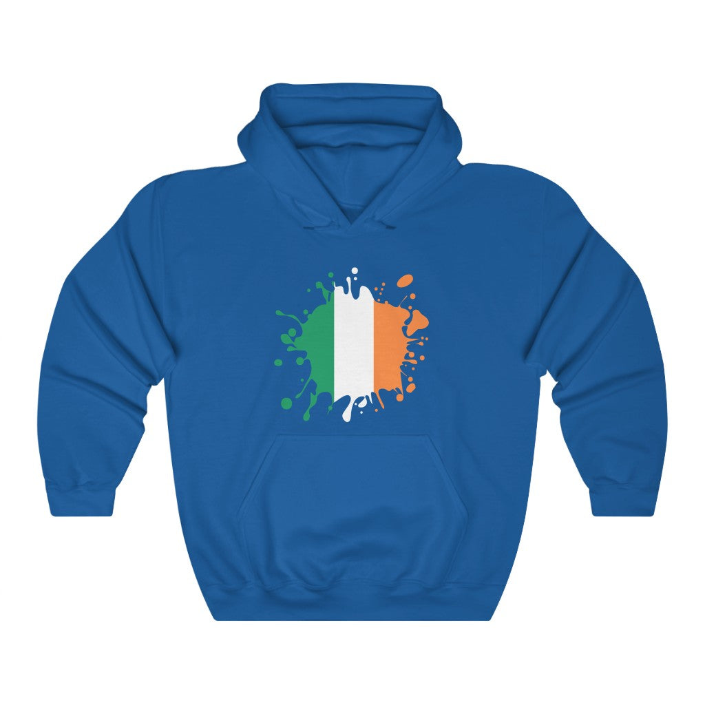 Ireland Splat Flag Hoodie Sweatshirt - Unisex