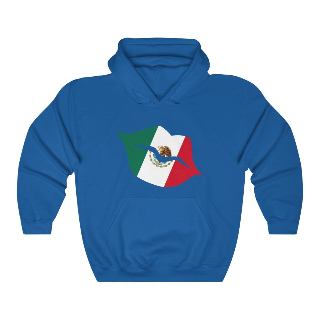 Mexico Lips Flag Hoodie Sweatshirt - Unisex