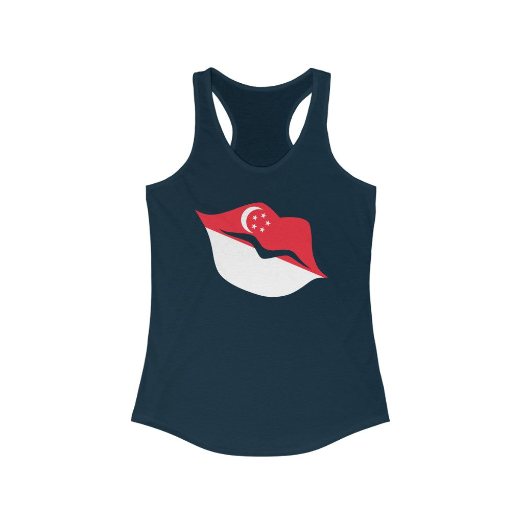 Singapore Lips Flag Tank - Women