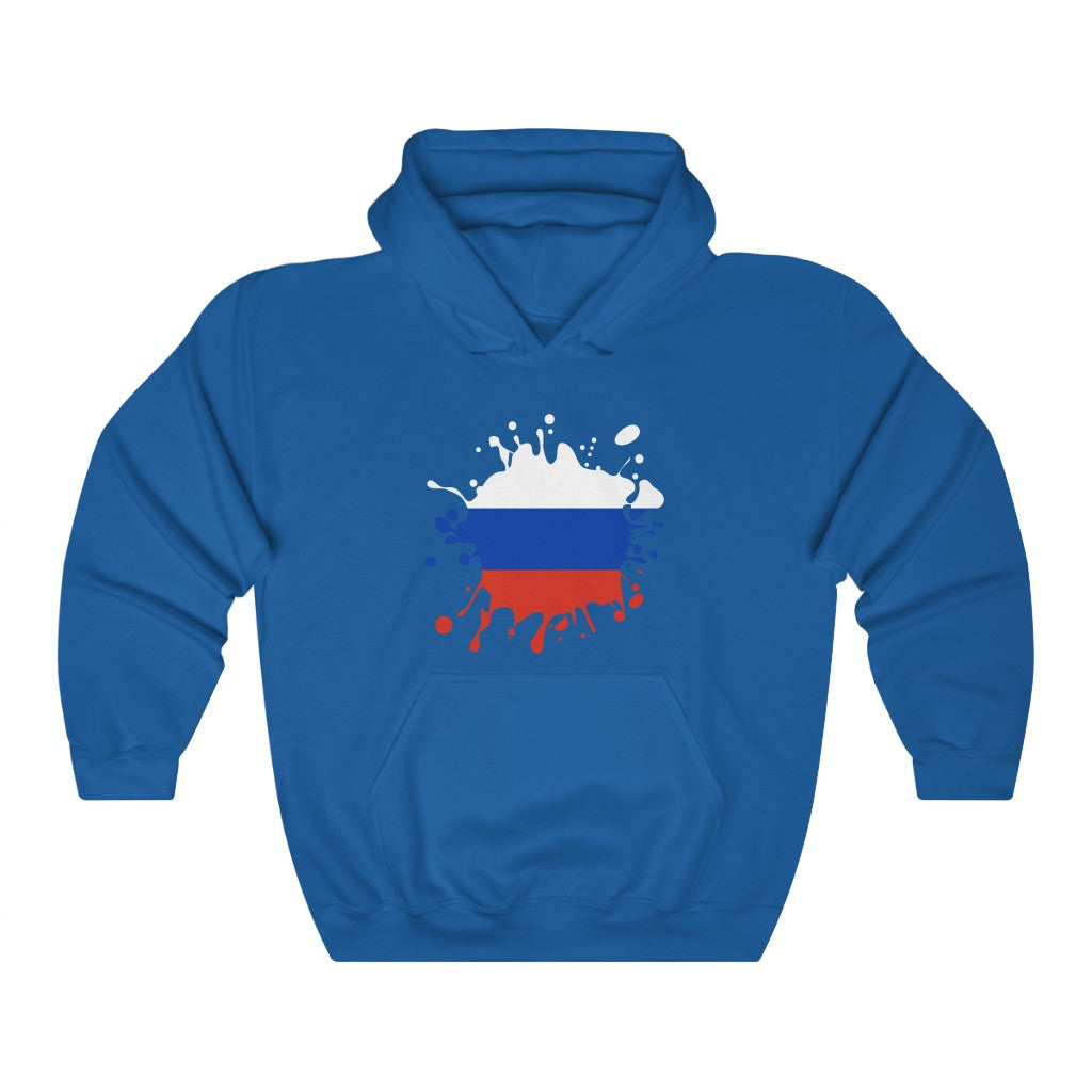 Russia Splat Flag Hoodie Sweatshirt - Unisex