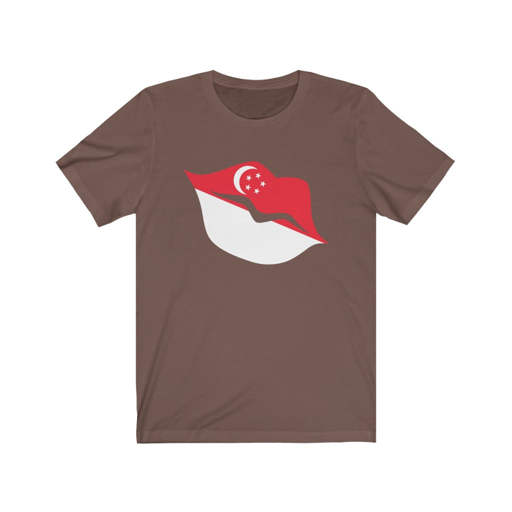 Singapore Lips Flag Premium Tee - Unisex