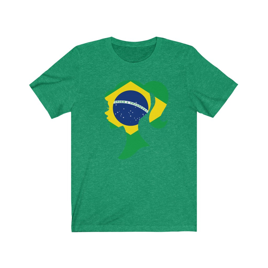 Brazil Girl Flag Premium Tee - Unisex