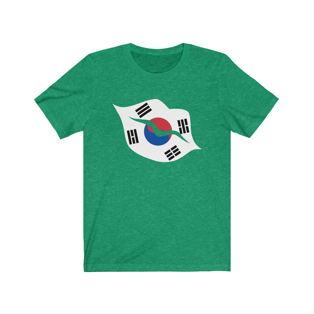 South Korea Lips Flag Premium Tee - Unisex