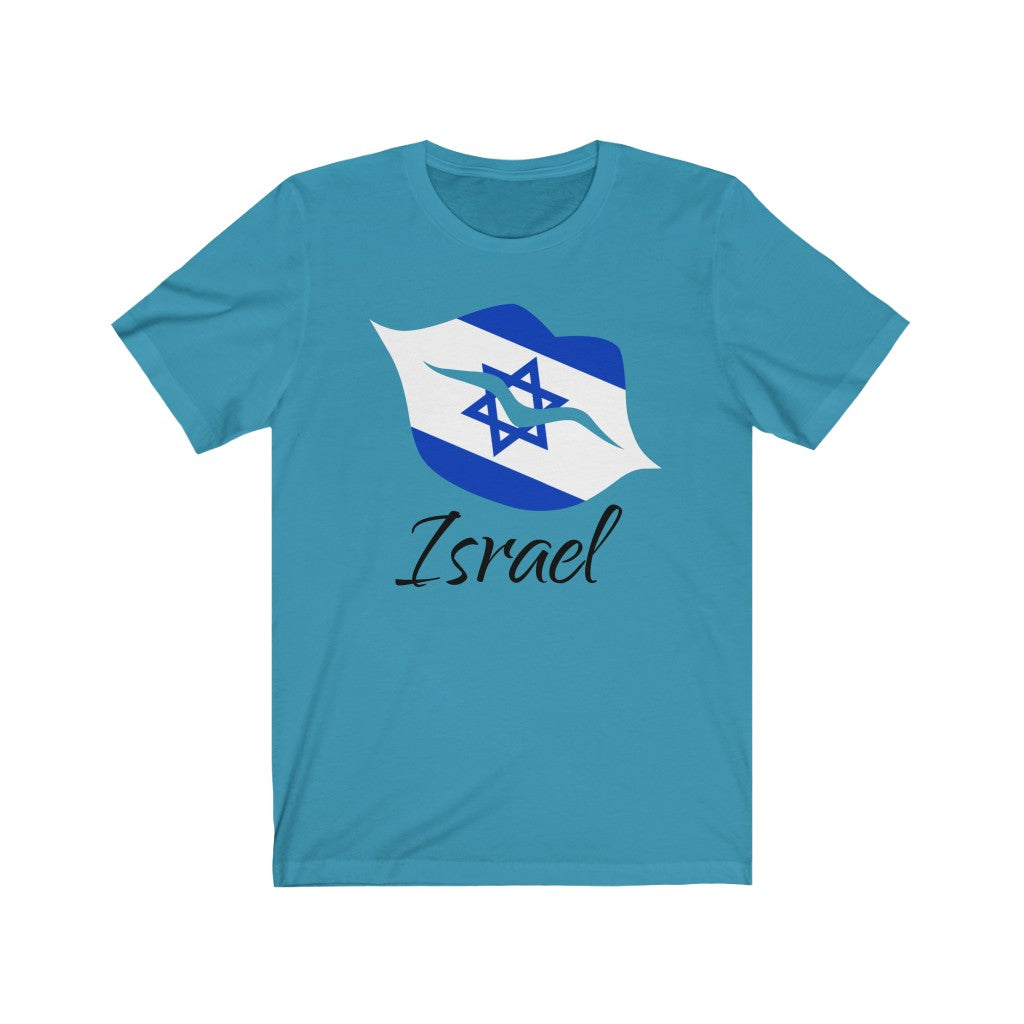 Israel Lips Flag Premium Tee 1 - Unisex