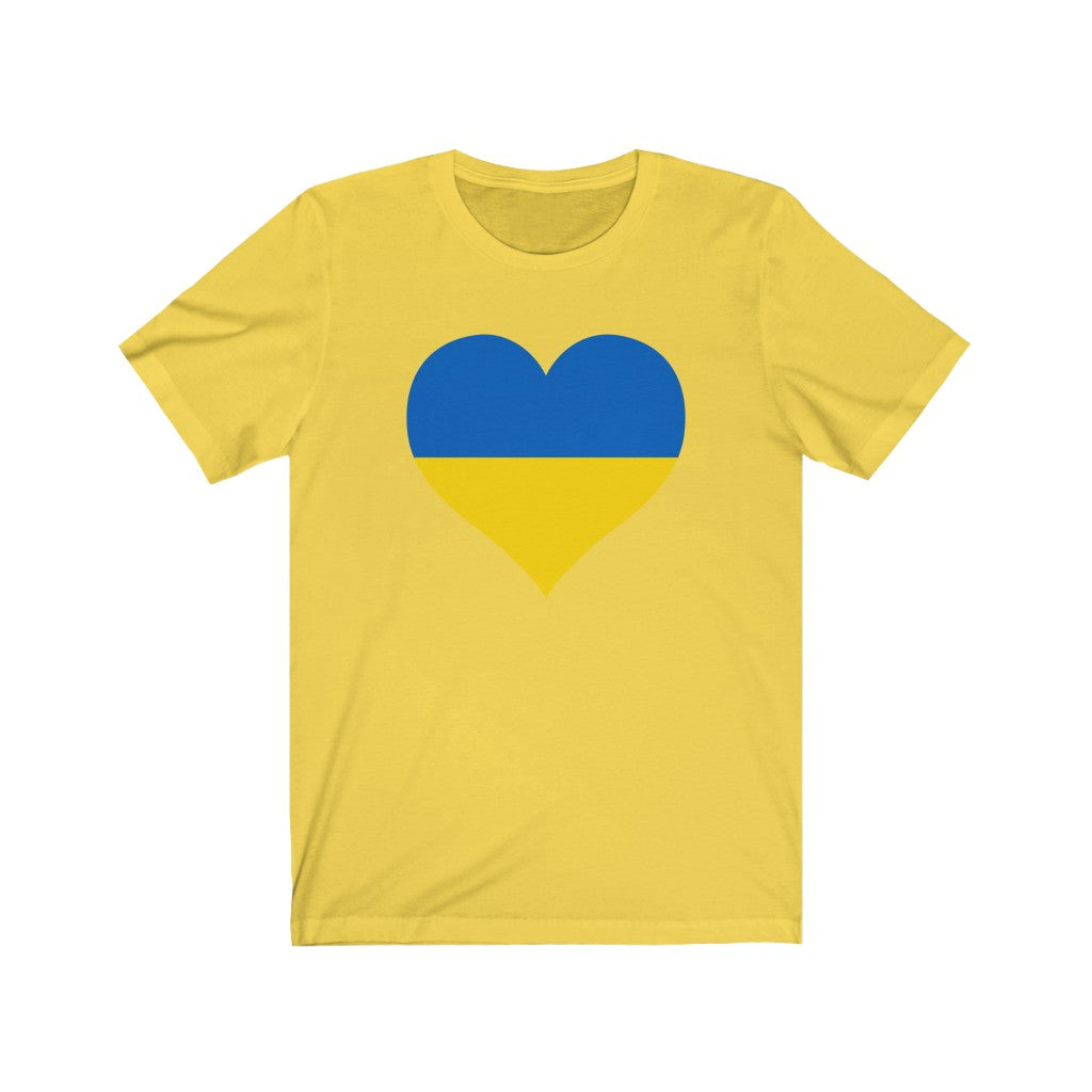 Ukraine Heart Flag Premium Tee - Unisex