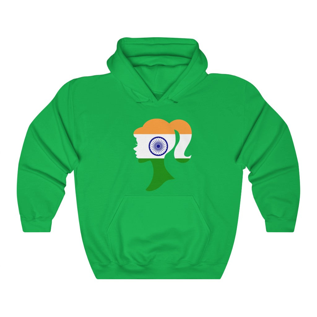 India Girl Flag Hoodie Sweatshirt - Unisex