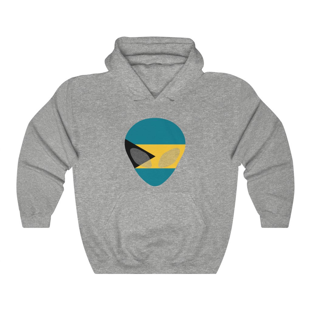 Bahamas Alien Flag Hoodie Sweatshirt - Unisex