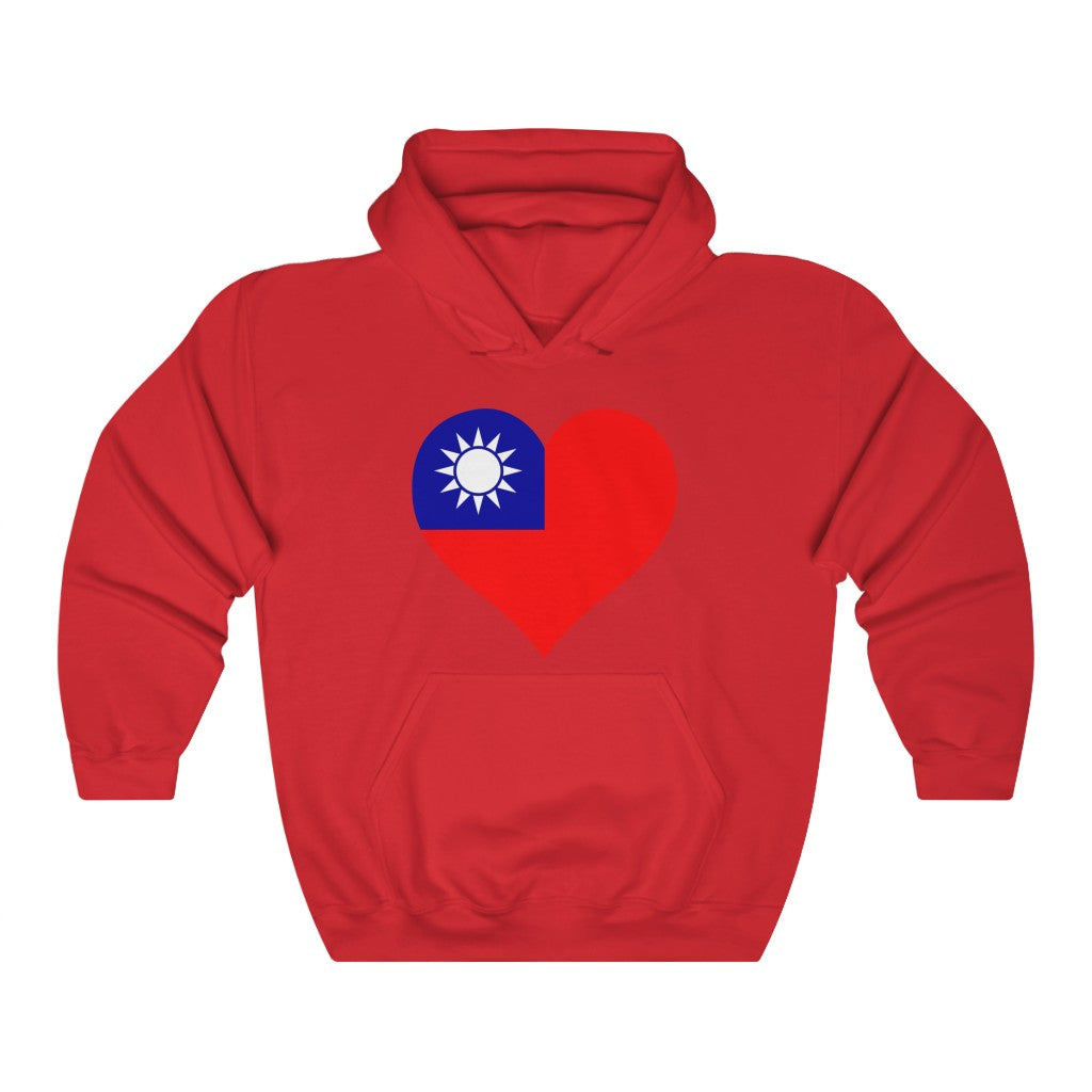 Republic of China - Taiwan Heart Flag Hoodie Sweatshirt - Unisex