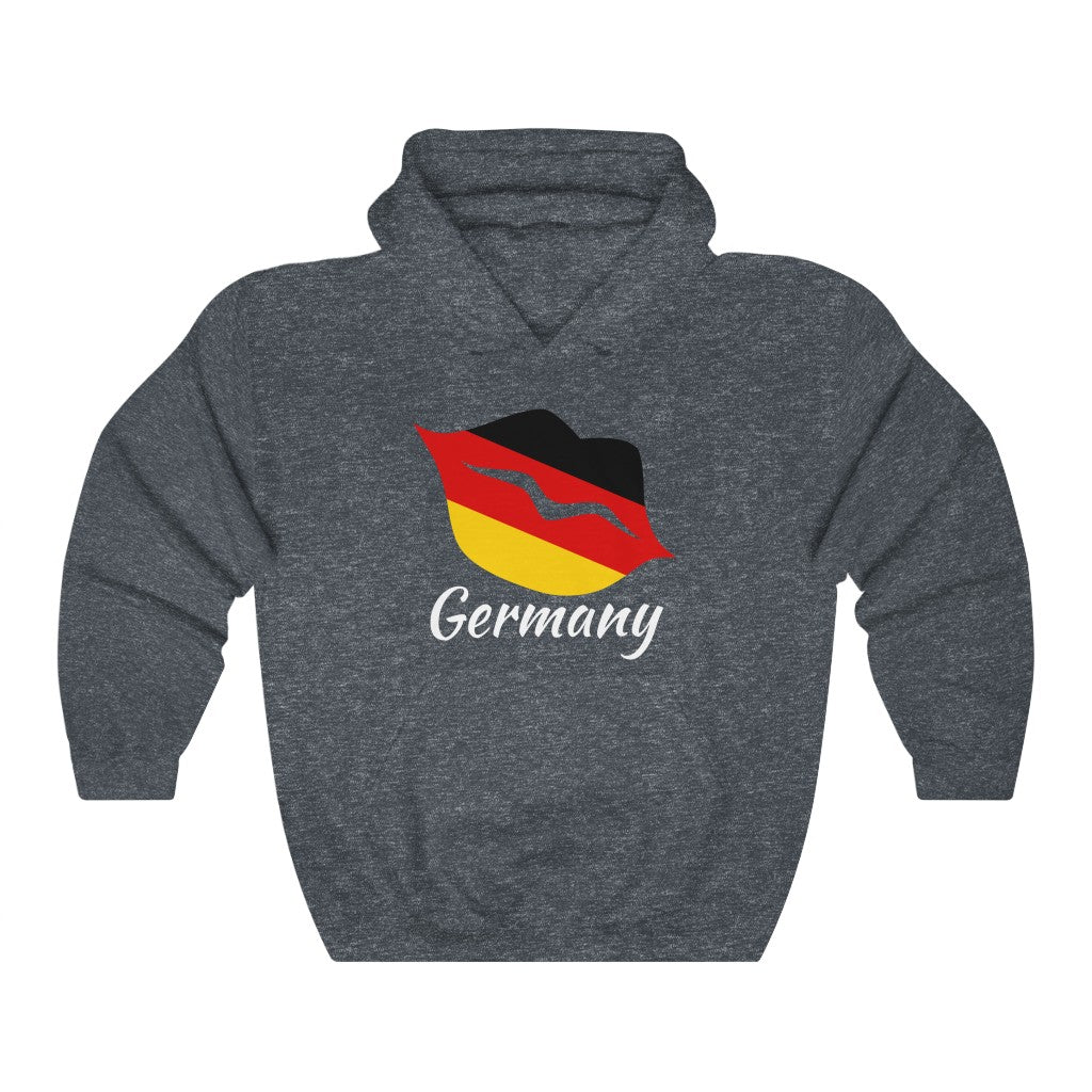 Germany Lips Flag Hoodie Sweatshirt 2 - Unisex