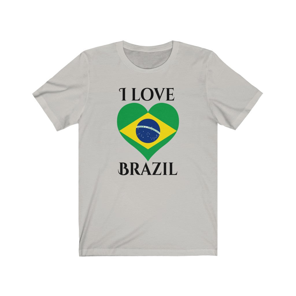 Brazil Heart Flag Premium Tee 1 - Unisex