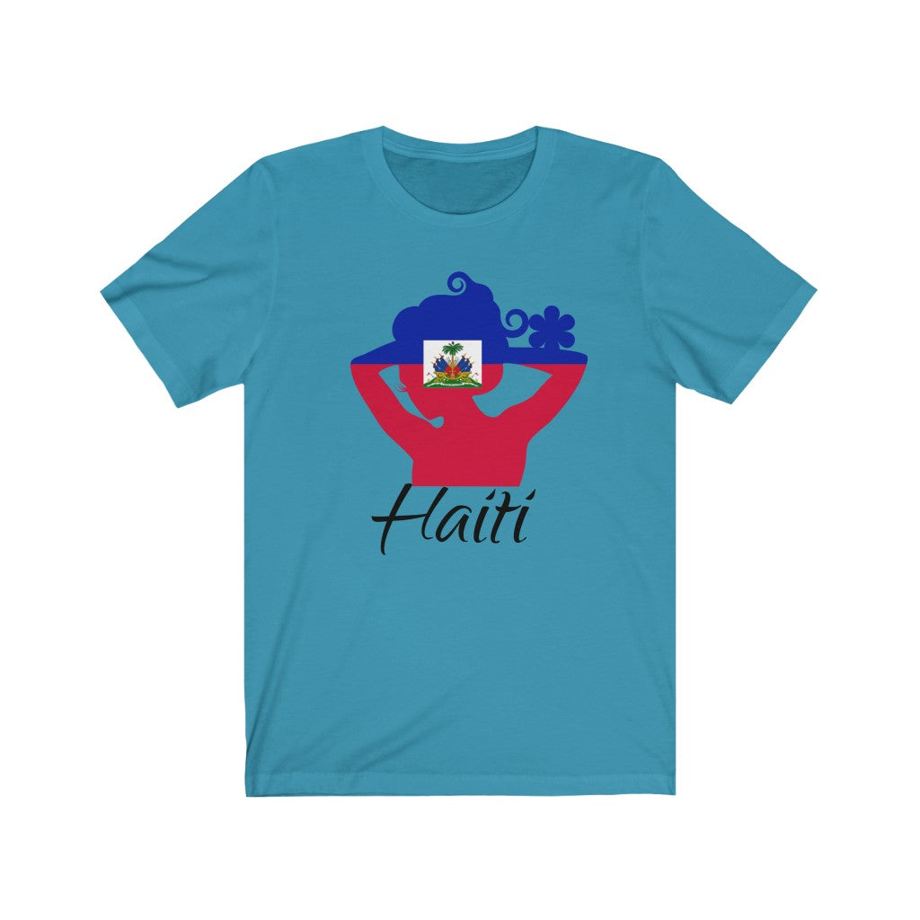 Haiti Lady Flag Premium Tee 1 - Unisex