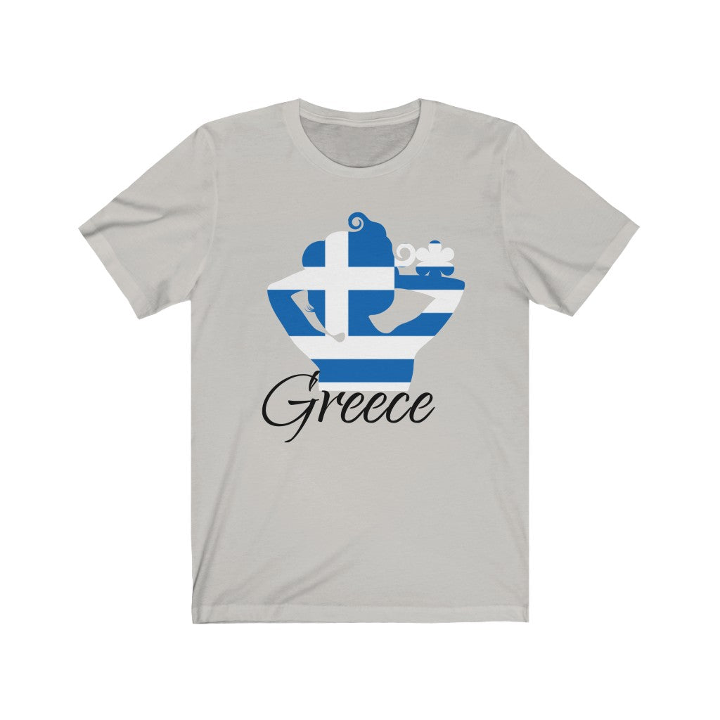 Greece Lady Flag Premium Tee 1 - Unisex