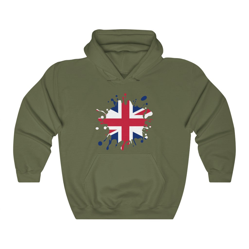 United Kingdom Splat Flag Hoodie Sweatshirt - Unisex