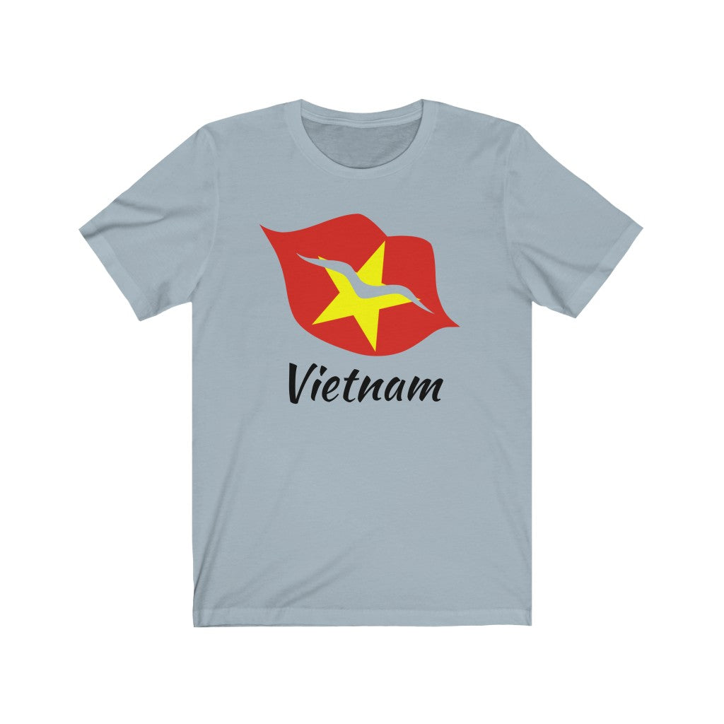 Vietnam Lips Flag Premium Tee 1 - Unisex