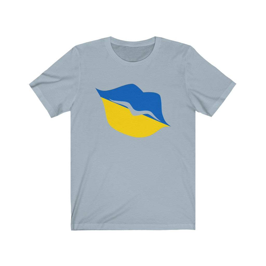Ukraine Lips Flag Premium Tee - Unisex