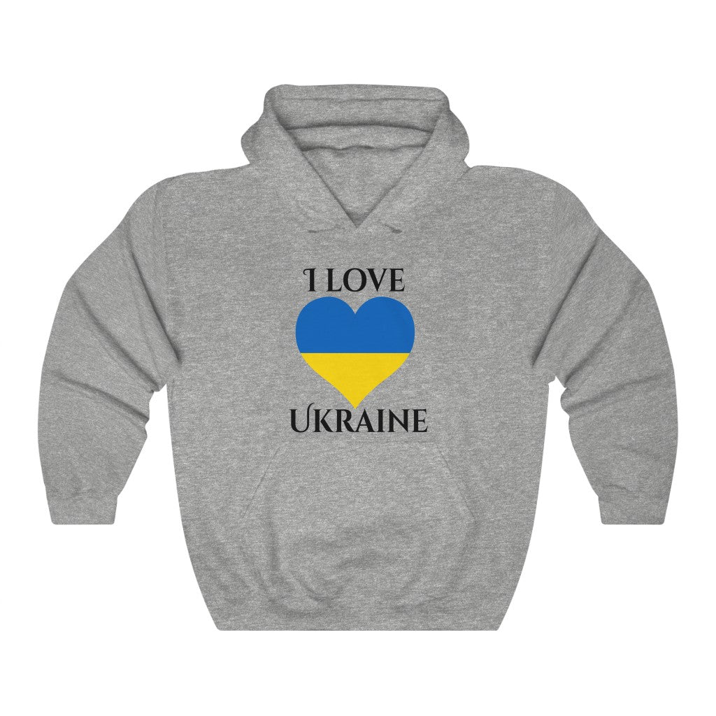 Ukraine Heart Flag Hoodie Sweatshirt 1 - Unisex
