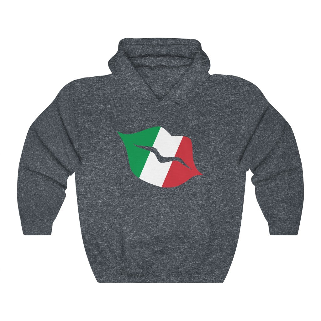 Italy Lips Flag Hoodie Sweatshirt - Unisex