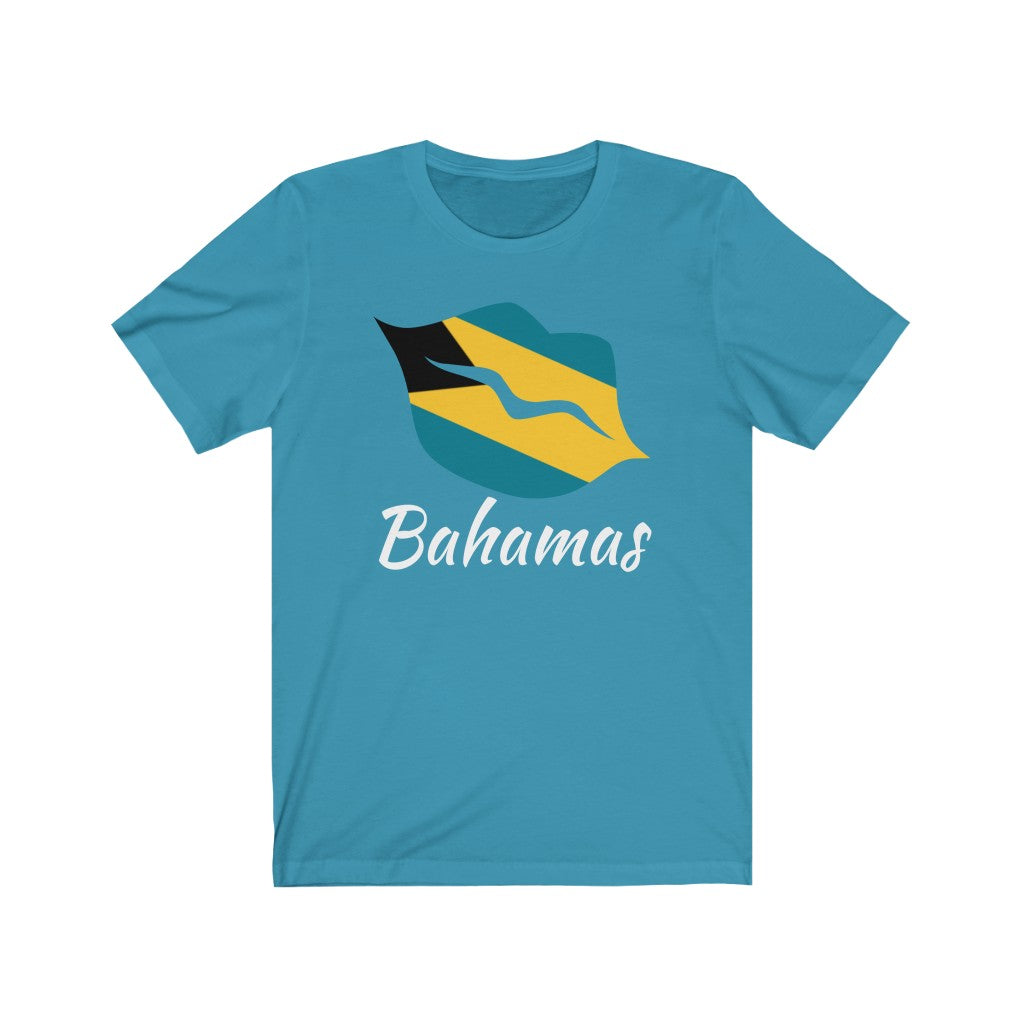 Bahamas Lips Flag Premium Tee 2 - Unisex