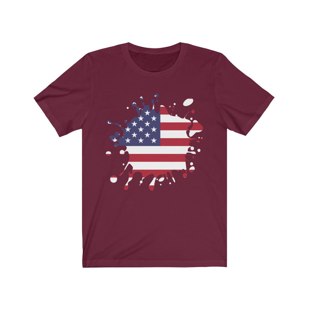 United States of America Splat Flag Premium Tee - Unisex