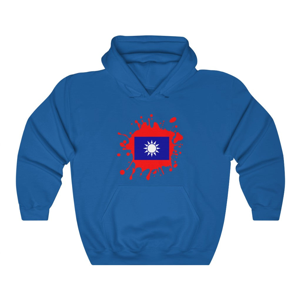 Republic of China (Taiwan) Splat Flag Hoodie Sweatshirt - Unisex