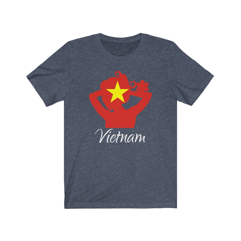 Vietnam Lady Flag Premium Tee 2 - Unisex