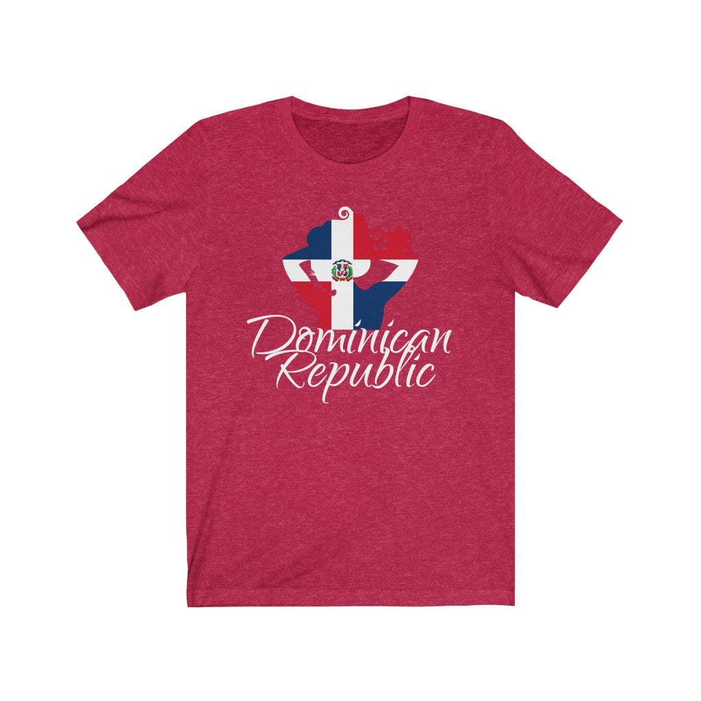 Dominican Republic Lady Flag Premium Tee 4 - Unisex