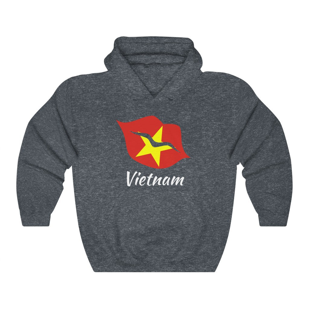 Vietnam Lips Flag Hoodie Sweatshirt 2 - Unisex