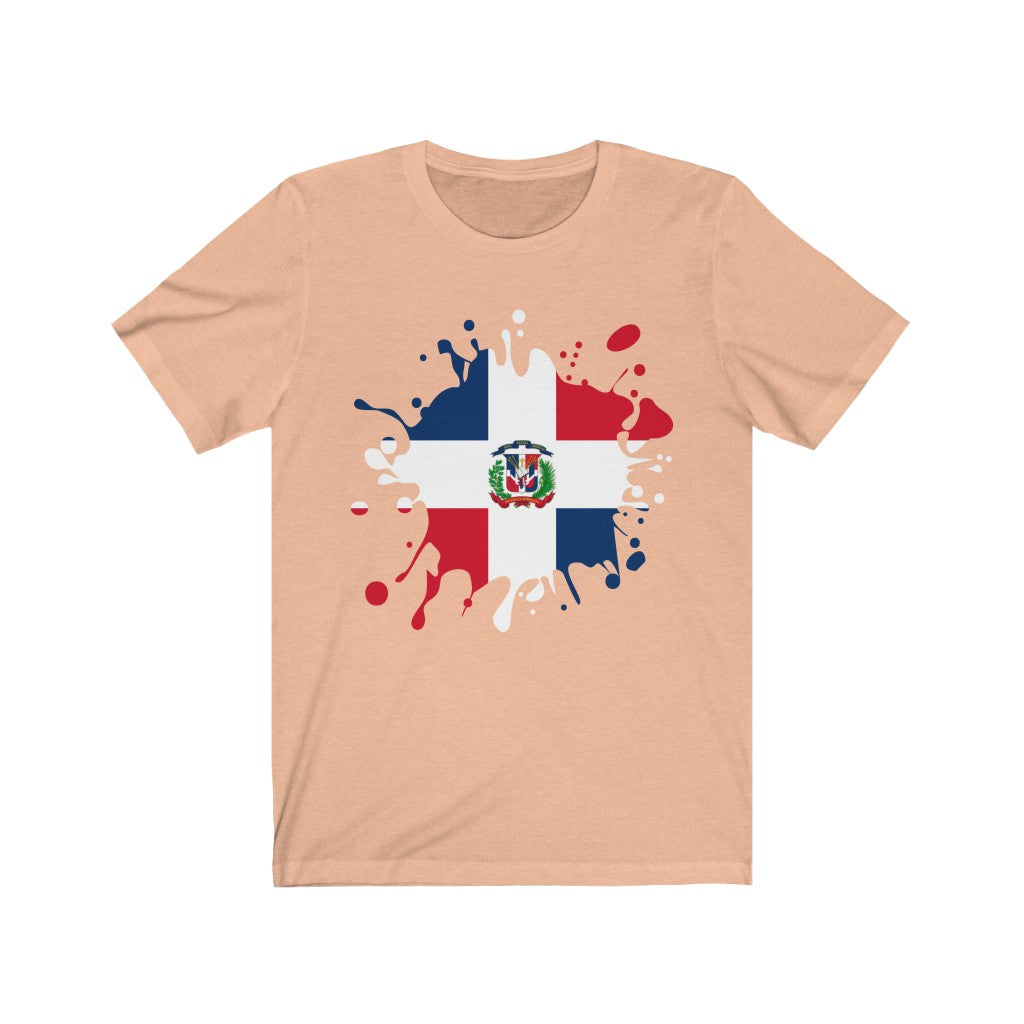 Dominican Republic Splat Flag Premium Tee - Unisex