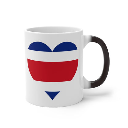 Costa Rica Heart Color Changing Mug