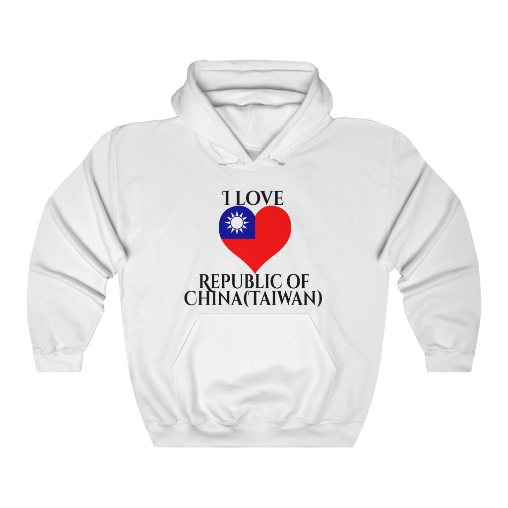 Republic of China - Taiwan Heart Flag Hoodie Sweatshirt 1 - Unisex