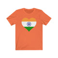India Heart Flag Premium Tee - Unisex