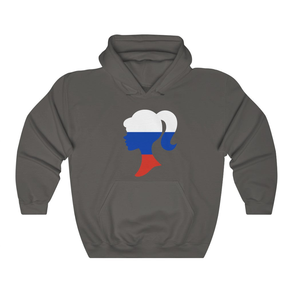 Russia Girl Flag Hoodie Sweatshirt - Unisex