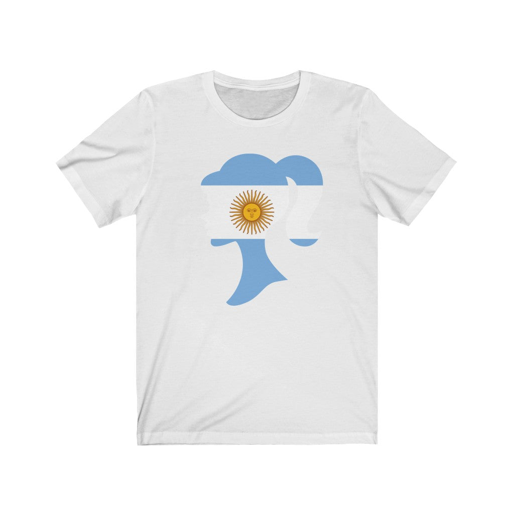 Argentina Girl Flag Premium Tee - Unisex