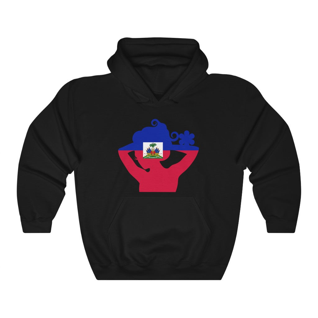 Haiti Lady Flag Hoodie Sweatshirt - Unisex