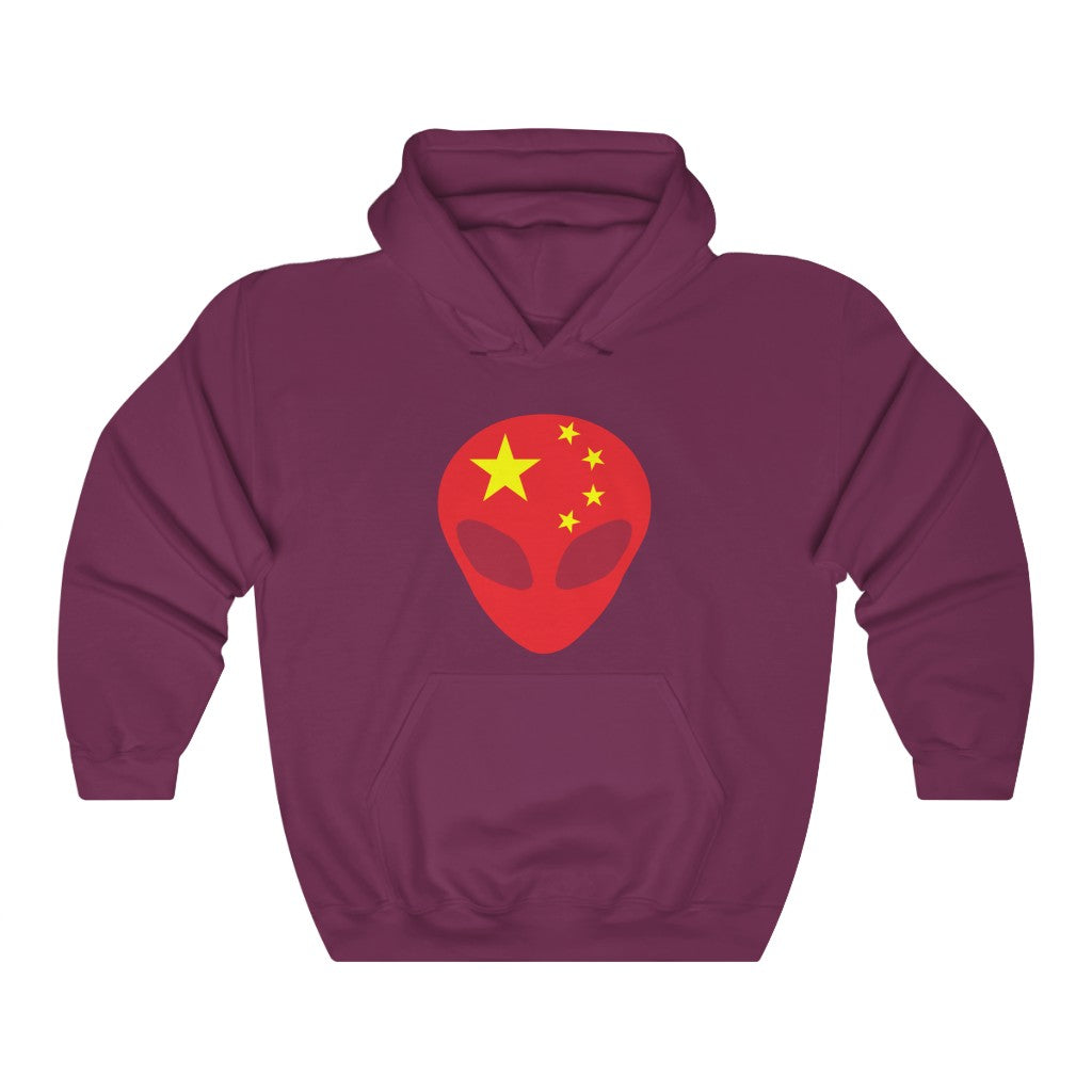 China Alien Flag Hoodie Sweatshirt - Unisex